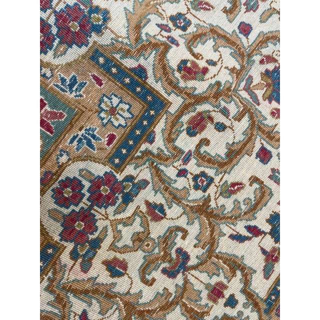 1970s 1970s Persian Kerman, 9' X 12' For Sale - Image 5 of 6