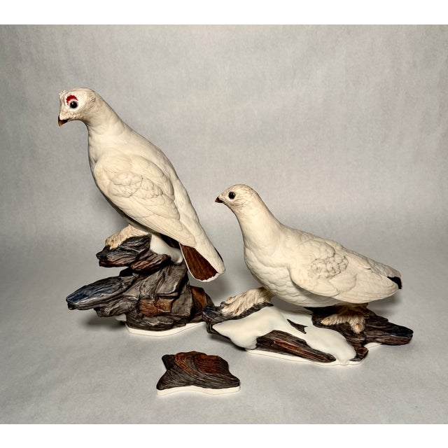 White Boehm Porcelain Ptarmigan Bird Grouping, Limited Edition For Sale - Image 8 of 11