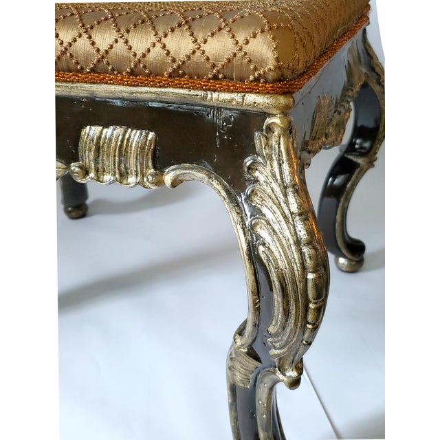 Bronze Ottoman by Marge Carson For Sale - Image 8 of 12