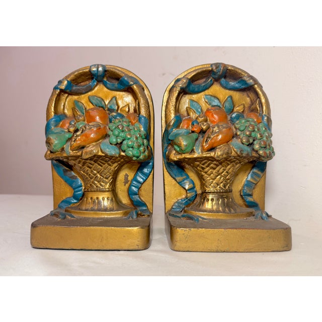 Up for sale is a wonderful pair of antique 19th century figural bronze clad bookends made by J.B. Hirsch. Each is in the...