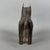 An expressive zoomorphic sculpture in solid cast bronze depicting a leopard, attributed to the 20th-century tribal...