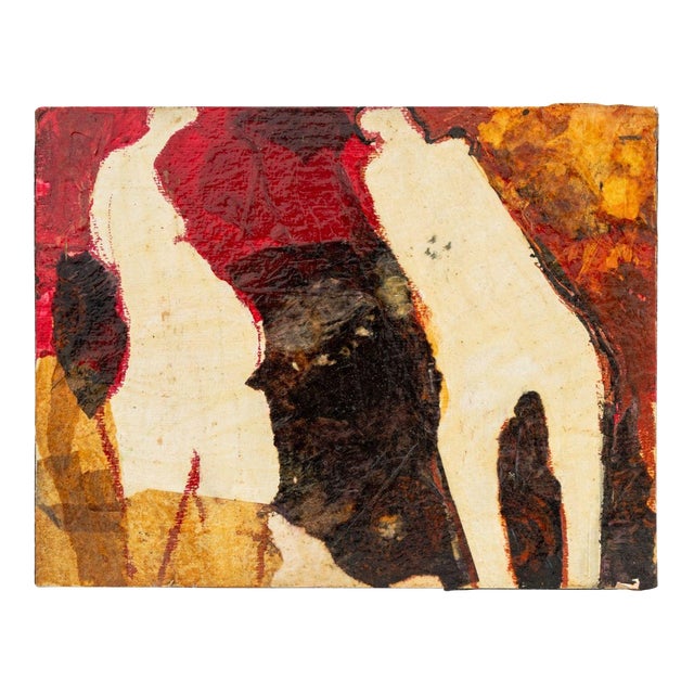 Elfi Schuselka Figural Composition Mixed Media For Sale