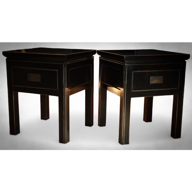 Up for grabs here i a stunning pair of bedside side tables by lombok in beautiful solid black ash. model: canton colour:...