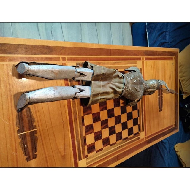 19th Century Wood & Brass Marionette of Saint Joan of Arc For Sale - Image 10 of 14