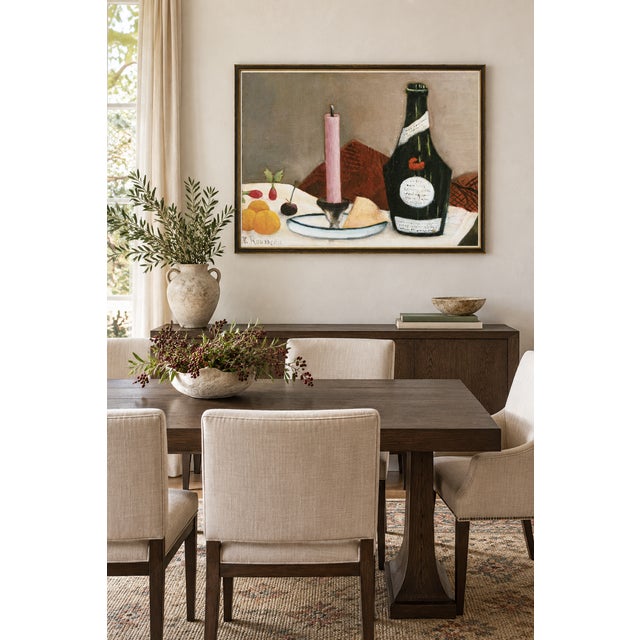 Bunny Williams Home 1908 Vintage French Still Life Art Print With Pink Candle by Henri Rousseau - 24" X 18" For Sale - Image 4 of 8