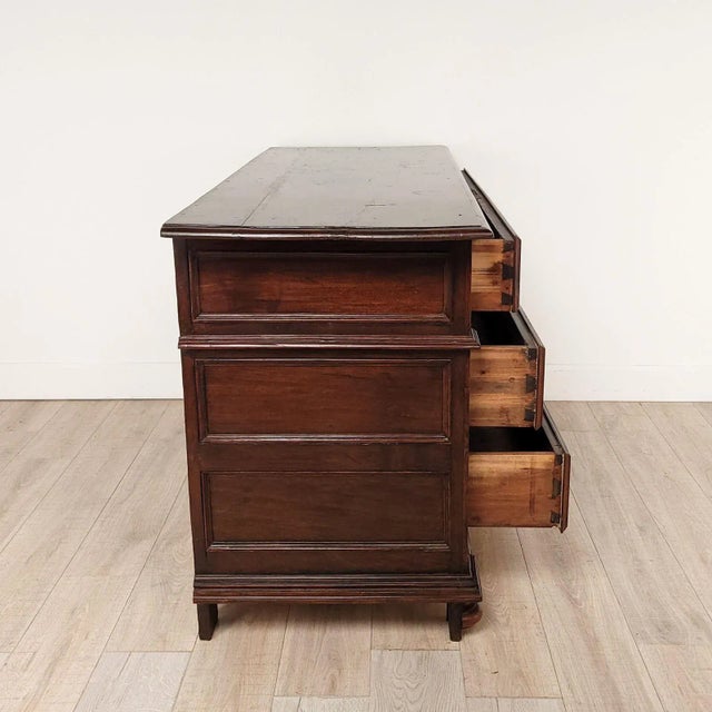 18th or 19th Century Italian or Spanish Baroque Chest in Oak or Elm, Circa 1800 For Sale - Image 9 of 12