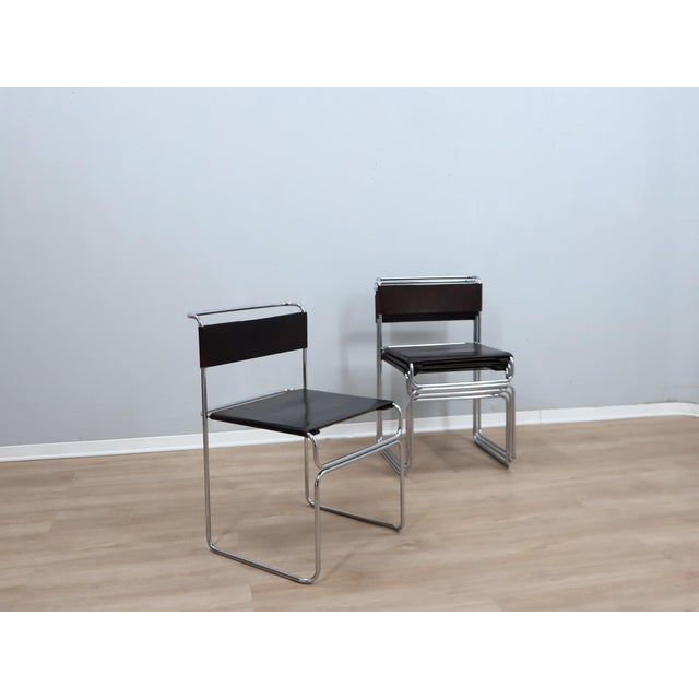 Technical materials: designed by giovanni carini for planula in the 1970s, this set of four "libellula" (dragonfly) chairs...