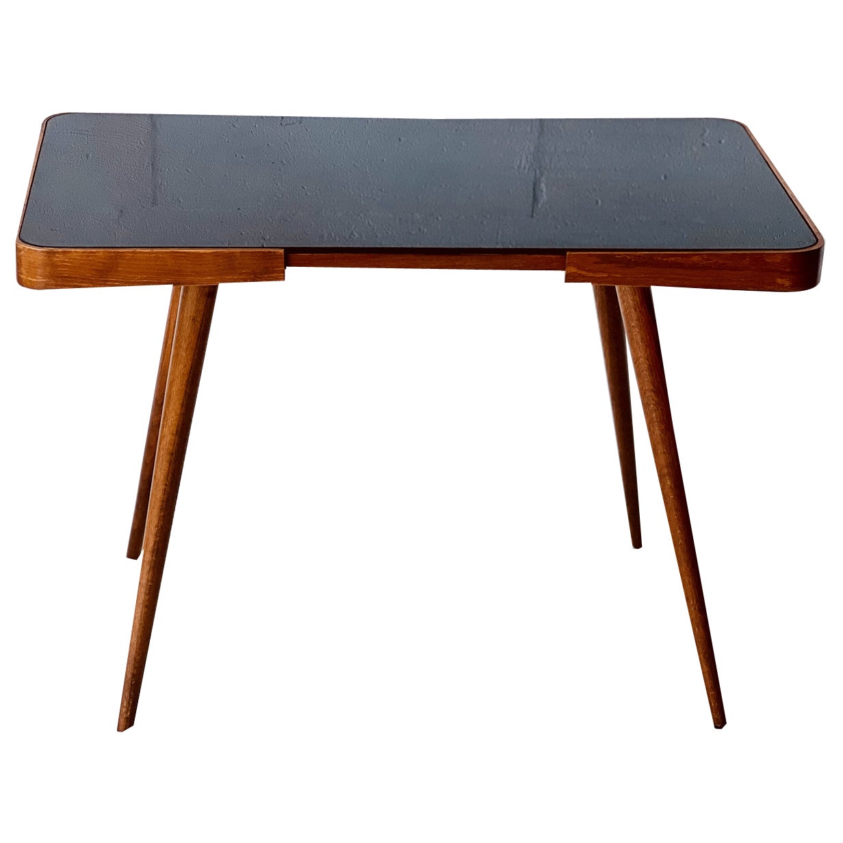 Vintage Coffee Table with Opaxite Glass from Interiér Praha, 1960 ...