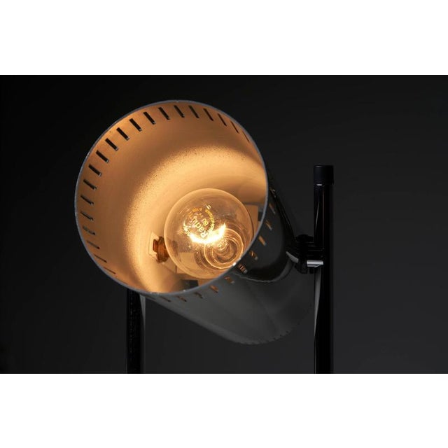 Black Aluminum Trombone Desk Lamp attributed to Jo Hammerborg for Fog & Mørup, 1966 For Sale - Image 8 of 13