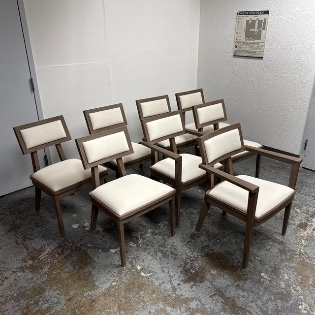 Modern Brownstone Furniture Bancroft Dining Chairs, Set of Eight For Sale - Image 3 of 12