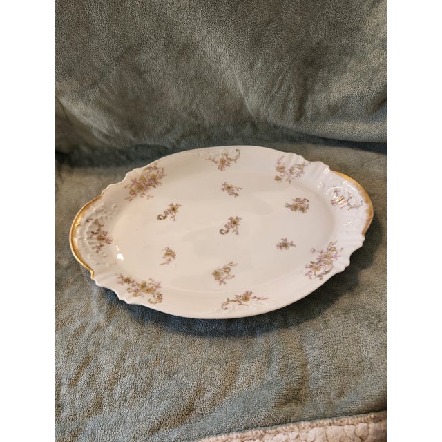 Rare Antique Theodore Haviland Limoges Schleiger 143 Graduated Platters - Set of 5 For Sale - Image 9 of 18