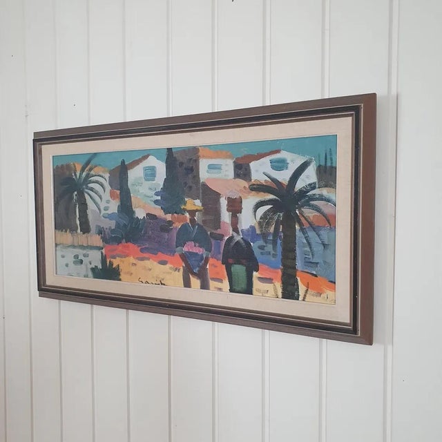 Tage Gavik, Sitke Spain, 1960s, Oil on Canvas For Sale - Image 8 of 18