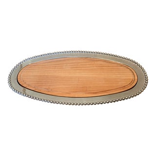 Vintage Charcuterie Board and Serving Tray For Sale