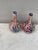 Pair of Small 19th Century Japanese Imari Vases, Height / 4 inches. Diameter / 1.8 inches.