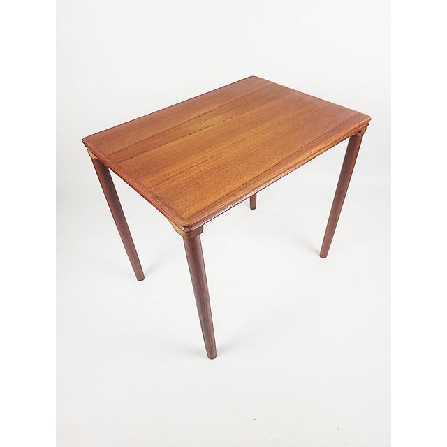 1950s Vintage Side Table in Teak, 1950s For Sale - Image 5 of 13
