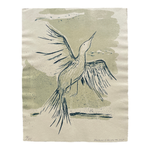 1993 Megan O'Brien Bird Lithograph