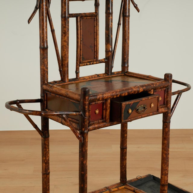 Antique English Bamboo Pagoda Hall Tree Umbrella Stand For Sale - Image 15 of 18