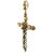 Metal Victorian 14k Rose Gold Pearl & Old Mine Diamond Cross Pendant, C. 1890 For Sale - Image 7 of 13
