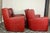Antique Art Deco Red Club Chairs, 1930s, Set of 2 For Sale - Image 6 of 18