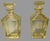 Vintage Retro Art Deco 10" Yellow Glass Decanter Bottles - a Pair For Sale - Image 10 of 12