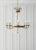 Traditional Chapman & Myers for Visual Comfort Signature Paris Flea Market Large Chandelier in Antique-Burnished Brass with Seeded Glass For Sale - Image 3 of 4
