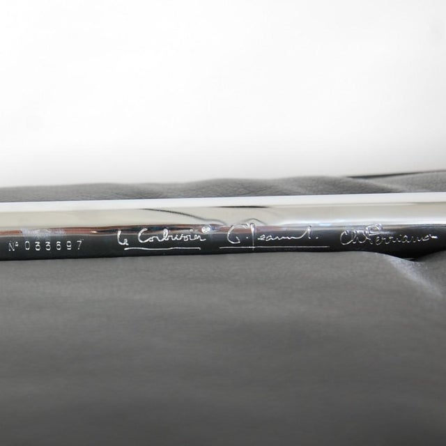 LC3 Chair in Black Leather by Le Corbusier, 2010s For Sale - Image 15 of 17