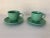 1990s Fiesta Ware Green Coffee Cups & Saucers - a Pair For Sale - Image 5 of 5