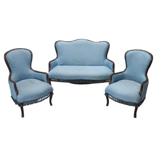 Early 20th Century Living Room Set, Set of 3 For Sale
