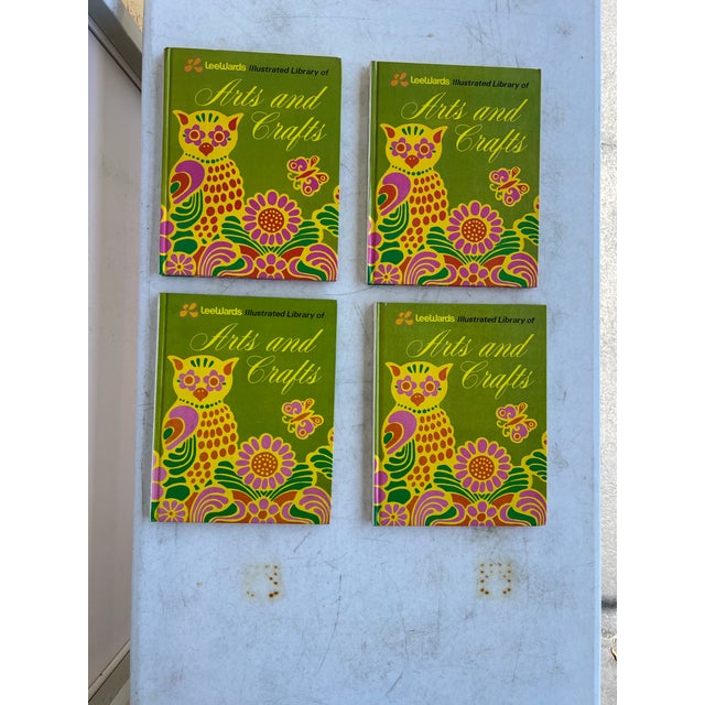 Set of 1970s LeeWards Illustrated Library of Arts & Crafts Books. This set of four hardcover books, written by LeeWards....