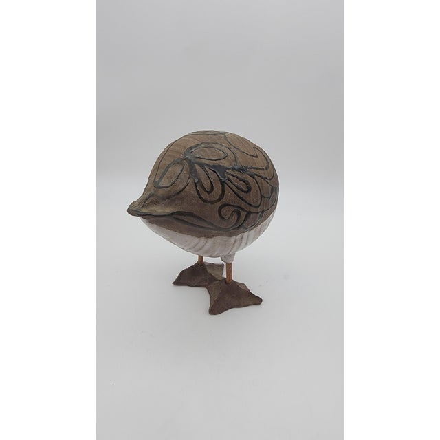 Late 20th Century Late 20th Century Studio Pottery Seagull Sculpture by Susan Davis For Sale - Image 5 of 7