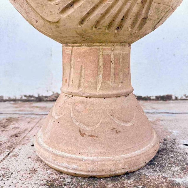Terracotta Cup with Classic Motifs For Sale - Image 3 of 7