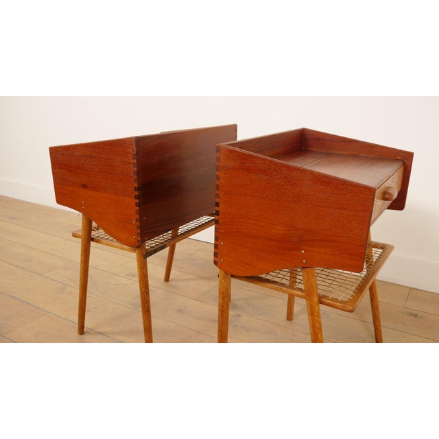 Danish Bedside Tables in Teak, Set of 2 For Sale - Image 12 of 16