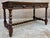 Brown French Carved Wood Writing Table With Barley Twist Legs, Mid-20th Century For Sale - Image 8 of 17