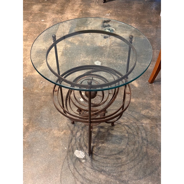 Mid 20th Century Wrought Iron Armillary Table For Sale - Image 4 of 9