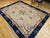 Antique Chinese Peking Rug, Hand-Knotted Wool Pile, Pale Tan & Blue, 9' x 12' For Sale In Chicago - Image 6 of 18