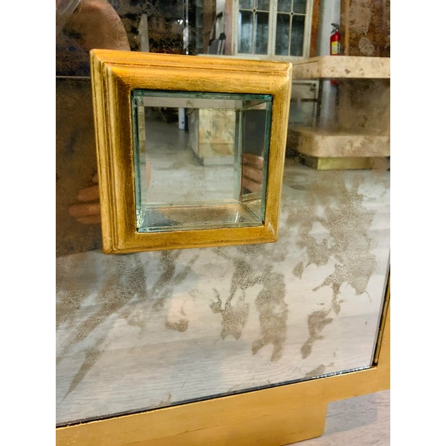 Worlds Away Modern Mirror Side Table For Sale In Atlanta - Image 6 of 8