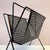 Black Vintage Mid Century Black Perforated Metal Magazine Rack For Sale - Image 8 of 8