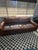 Copper Restoration Hardware Maxwell 8’ Luxe Leather Sofa – Vintage Cigar For Sale - Image 8 of 11