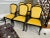 Serge Roche Style Yellow Dining Chairs - Set of 6 For Sale - Image 9 of 12