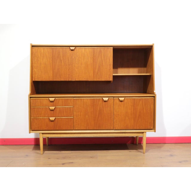 Mid Century Modern Vintage Teak Tall Credenza Sideboard by Austinsuite For Sale - Image 10 of 13