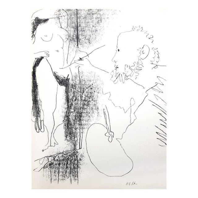 Picasso, The Painter and His Model, 1964, Original Lithograph For Sale