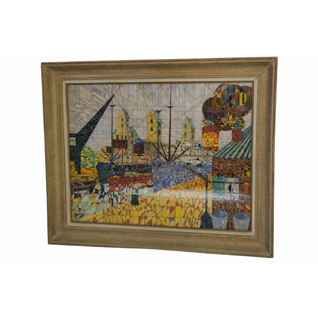 Yus, Cubist Style Composition, 1960s, Painting For Sale - Image 6 of 9