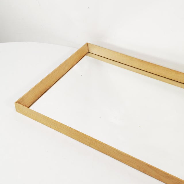 Minimalist Wall Mirror from Aarhus Glasimport, Denmark, 1960s For Sale - Image 13 of 16