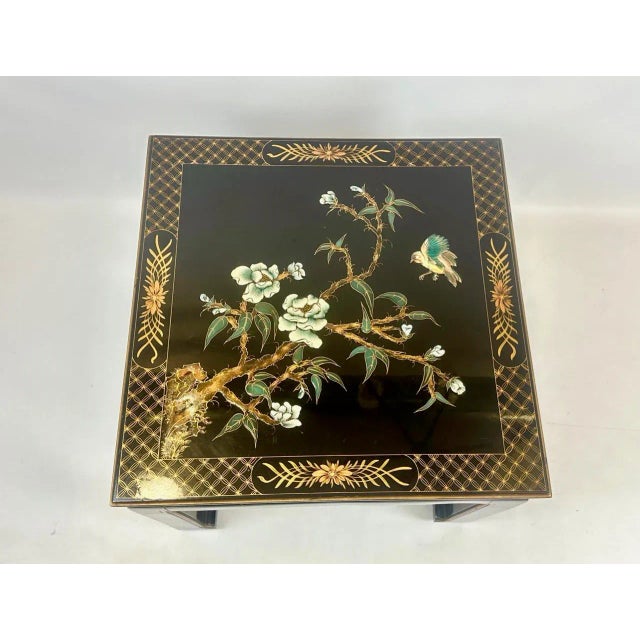 Chinese Laquered Coffee Table, 1950s For Sale - Image 3 of 15