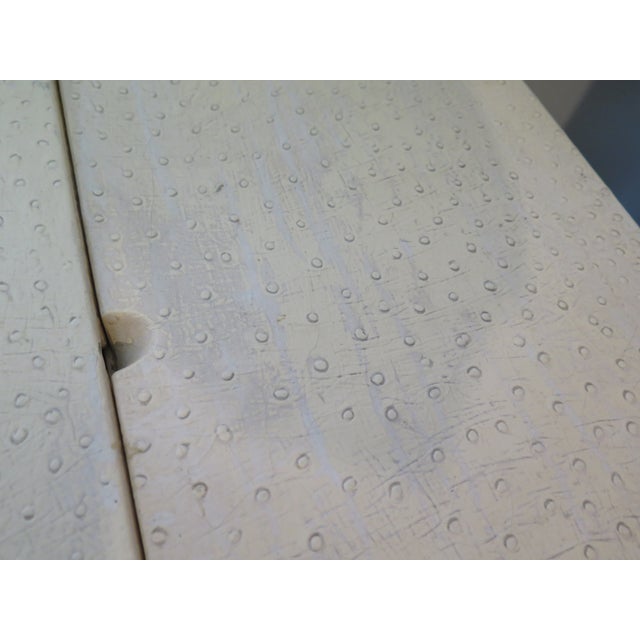Beige Authentic 1977 Karl Springer Goatskin Backgammon Table For Sale - Image 8 of 11