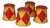 Circus Stools from Eurodisney, Paris, 1980s, Set of 4 For Sale