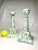 Vintage Modern Coastal Splatterware Painted Ceramic Glazed Candlesticks, a Pair, Turquoise, Yellow, Chartreuse For Sale - Image 10 of 10