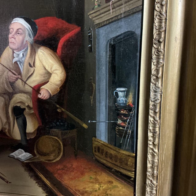 William Cowper, 1800s, Oil Painting on Canvas For Sale - Image 3 of 9