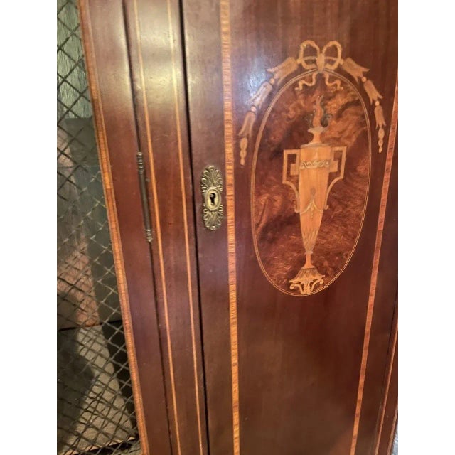 French Late 19th Century French Three Door Cabinet in Mahogany For Sale - Image 3 of 9