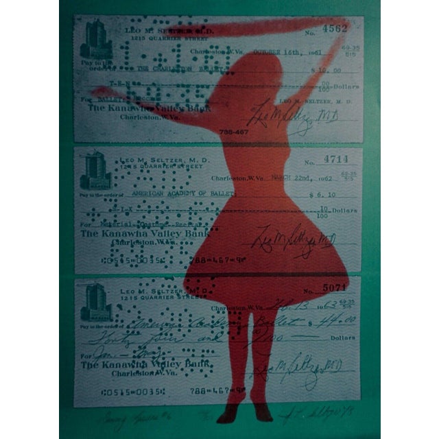 1980s Joanne Seltzer "Dance Lesson #6" Modern Figurative Signed and Numbered Lithograph For Sale